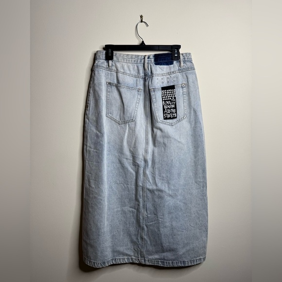 Free People x Ksubi denim asymmetrical denim skirt - Picture 10 of 15